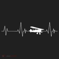 Heartbeat Airplane Single Engine EKG Aviator Flying Pilot Hat thumb 2
