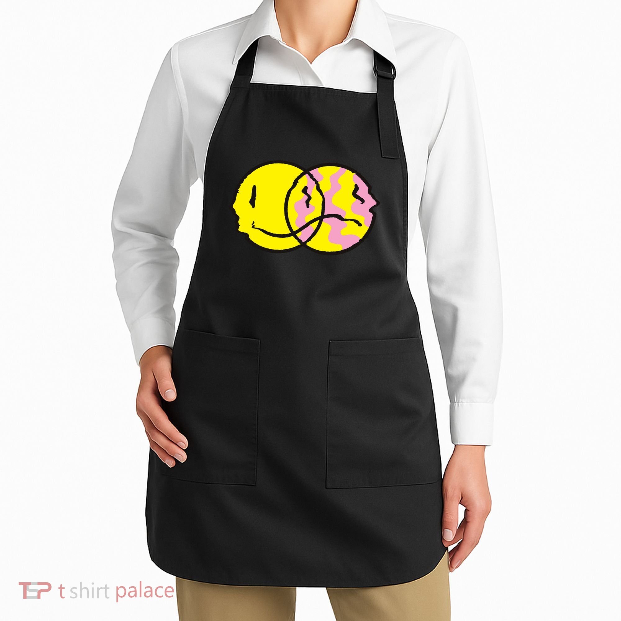 Happy And Sad Emoji Apron