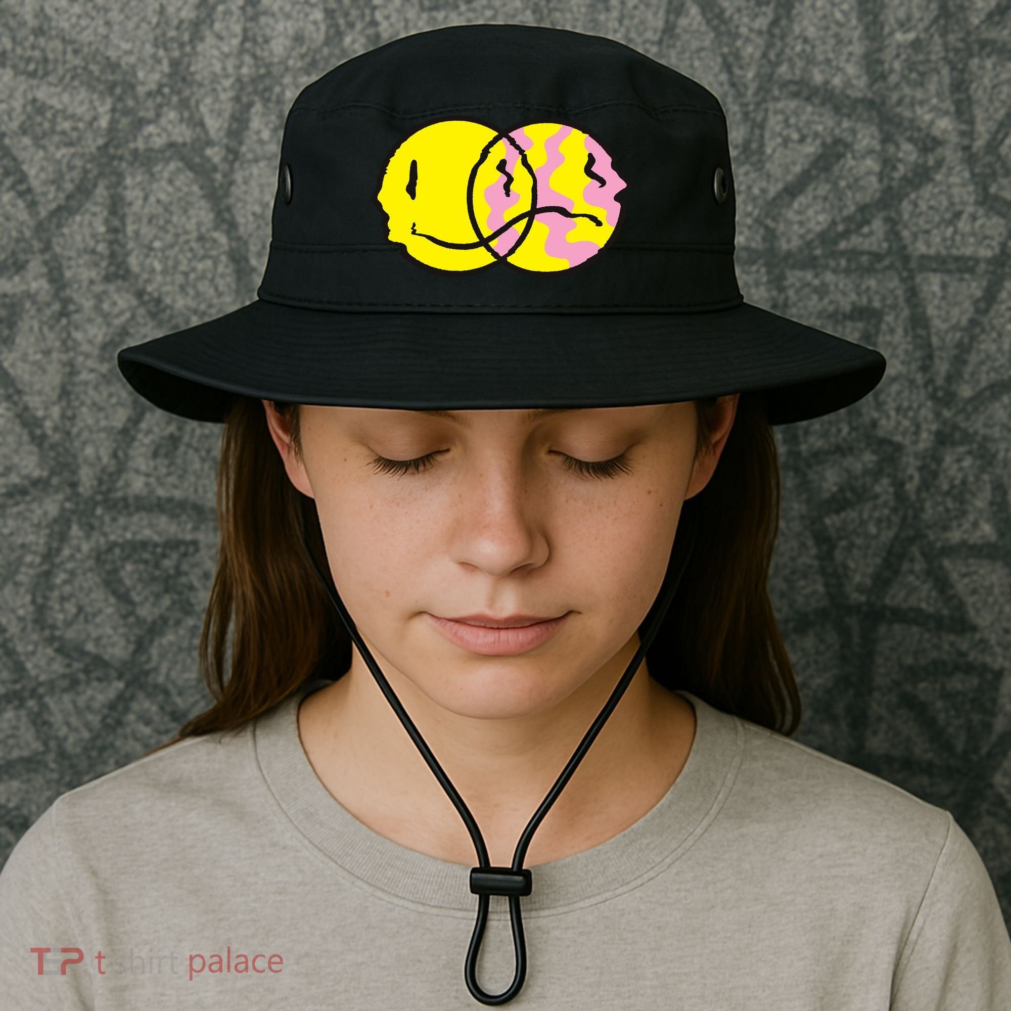 Happy And Sad Emoji Bucket Hat