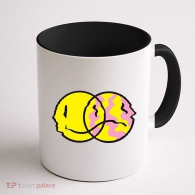 Happy And Sad Emoji Coffee Mug back