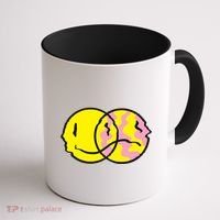 Happy And Sad Emoji Coffee Mug thumb 1