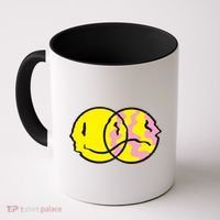Happy And Sad Emoji Coffee Mug thumb 0