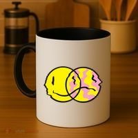 Happy And Sad Emoji Coffee Mug thumb 4