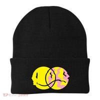 Happy And Sad Emoji Beanie thumb 0