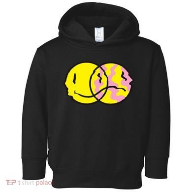 Happy And Sad Emoji Toddler Hoodie