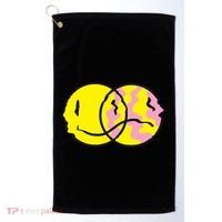 Happy And Sad Emoji Golf Towel thumb 0