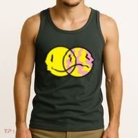Happy And Sad Emoji Tank Top thumb 3