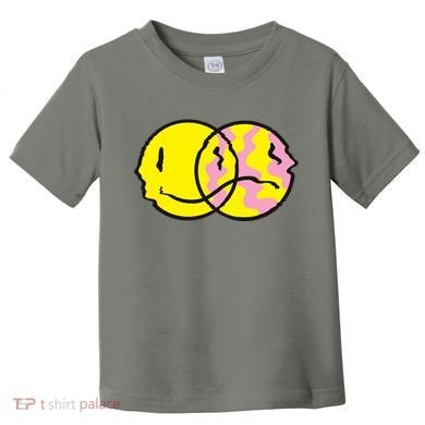 Happy And Sad Emoji Toddler T-Shirt