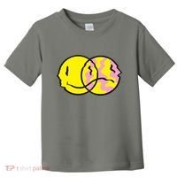 Happy And Sad Emoji Toddler T-Shirt thumb 0