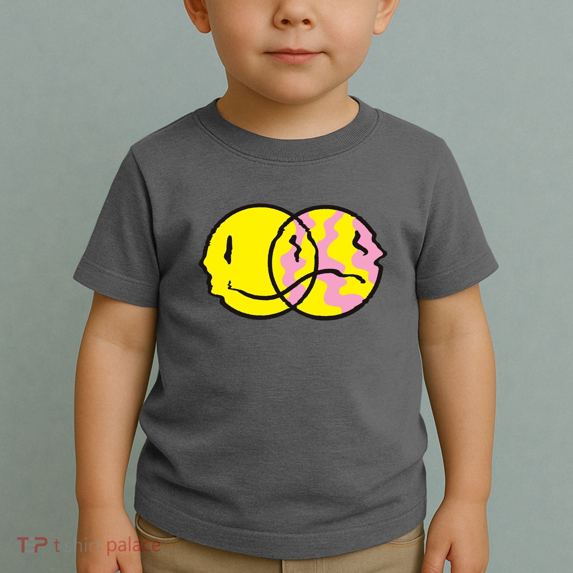 Happy And Sad Emoji Toddler T-Shirt