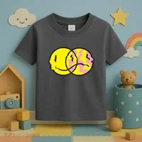 Happy And Sad Emoji Toddler T-Shirt thumb 3