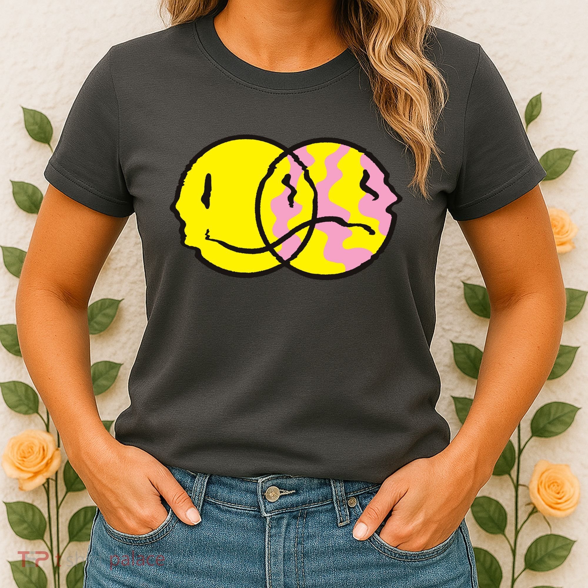 Happy And Sad Emoji Women's T-Shirt