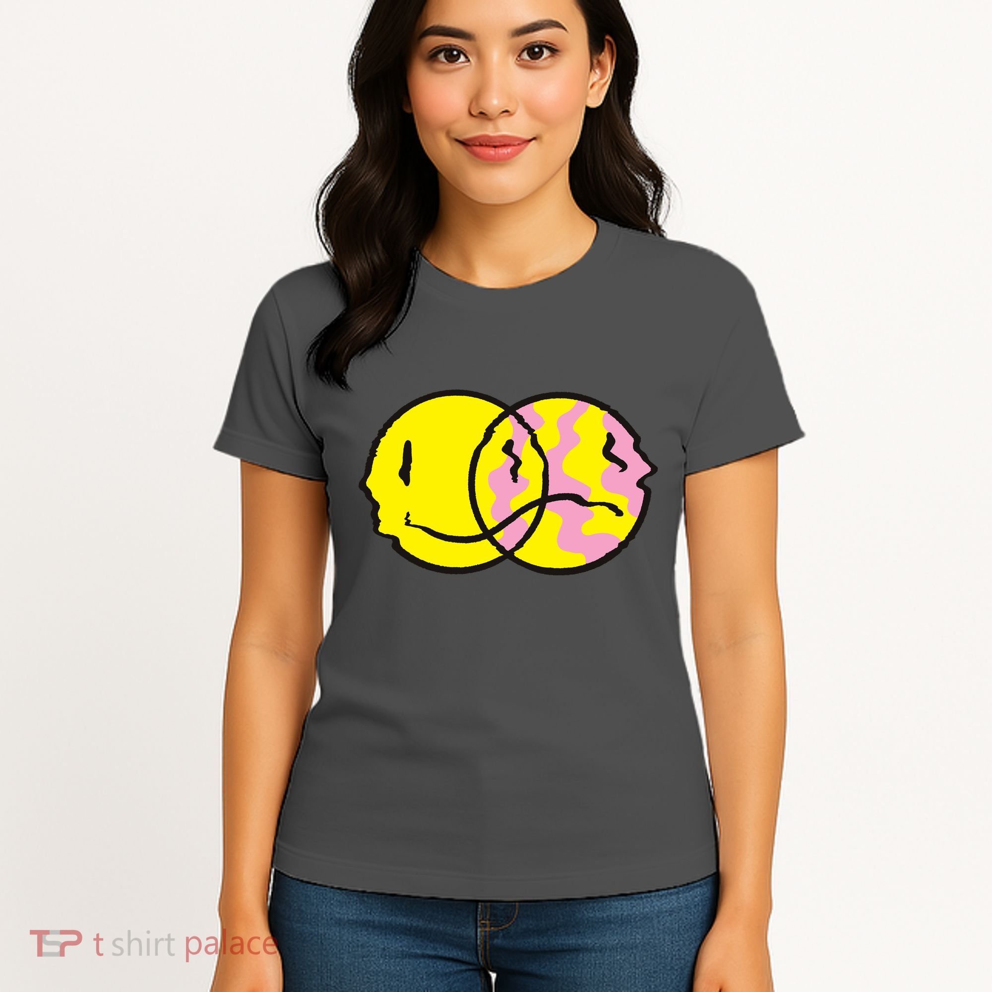 Happy And Sad Emoji Women's T-Shirt