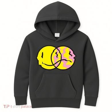 Happy And Sad Emoji Kids Hoodie