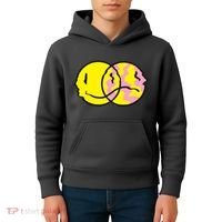 Happy And Sad Emoji Kids Hoodie thumb 4
