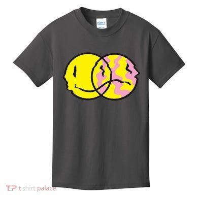 Happy And Sad Emoji Kids T-Shirt