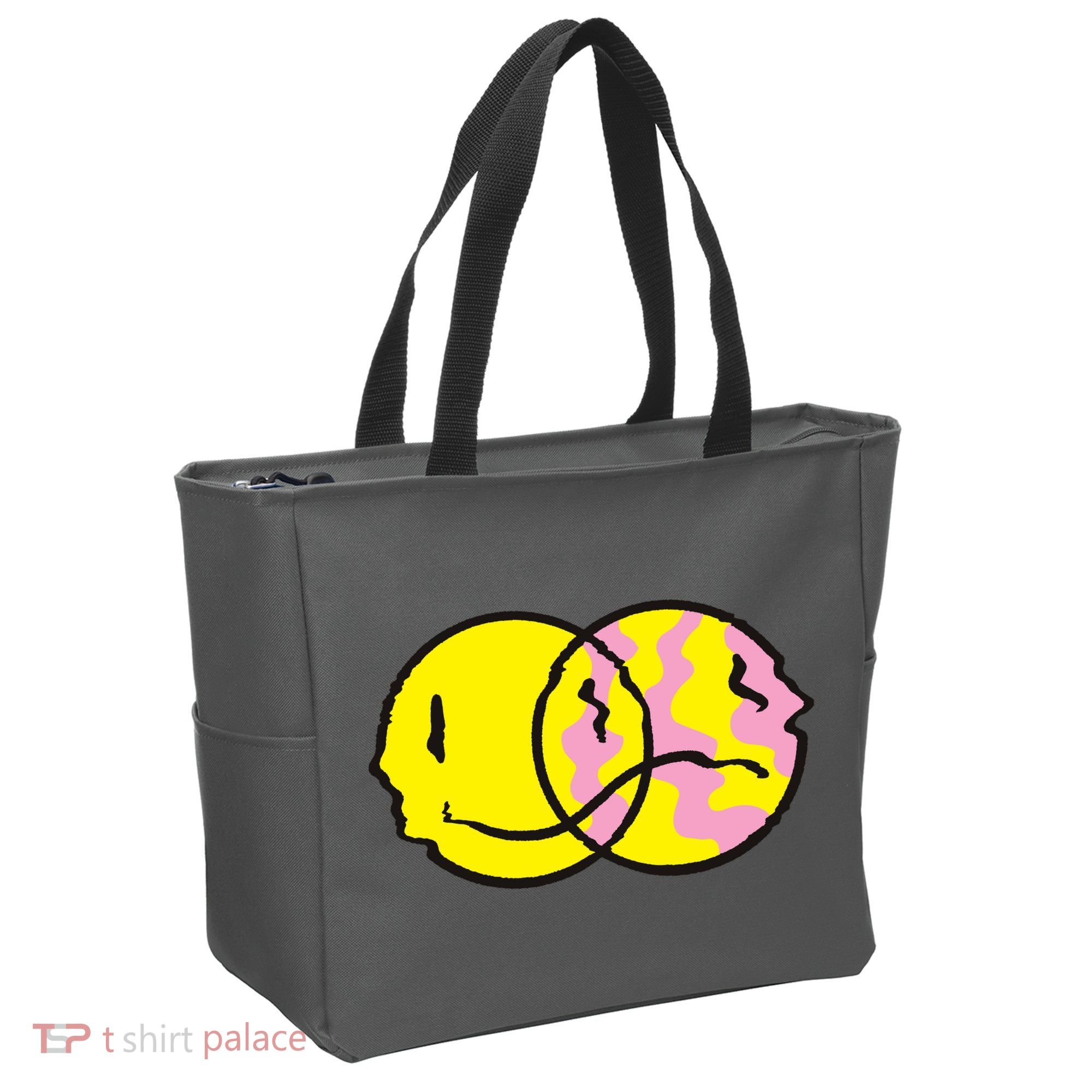 Happy And Sad Emoji Tote Bag