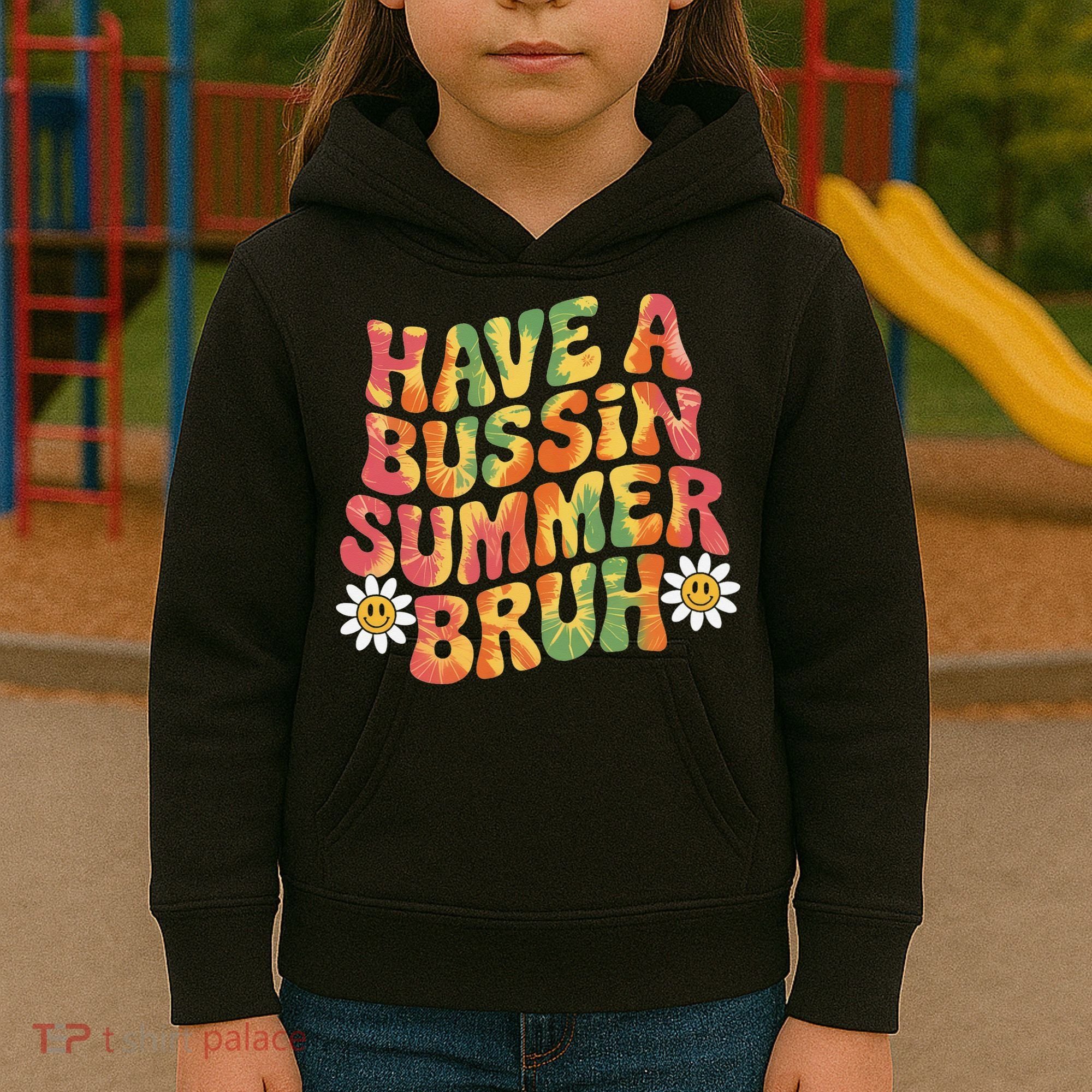 Have A Summer Bruh Funny Teacher Last Day Of School Kids Hoodie