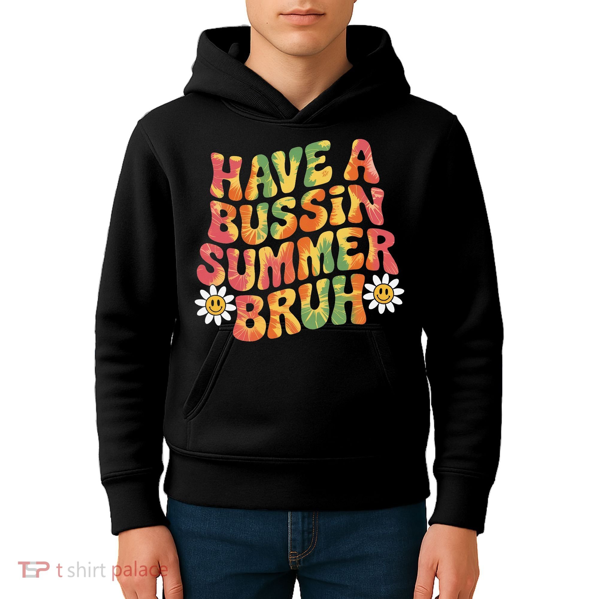 Have A Summer Bruh Funny Teacher Last Day Of School Kids Hoodie