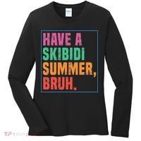 Have A Summer Bruh Teacher Last Day Of School Women's Long Sleeve Shirt thumb 0