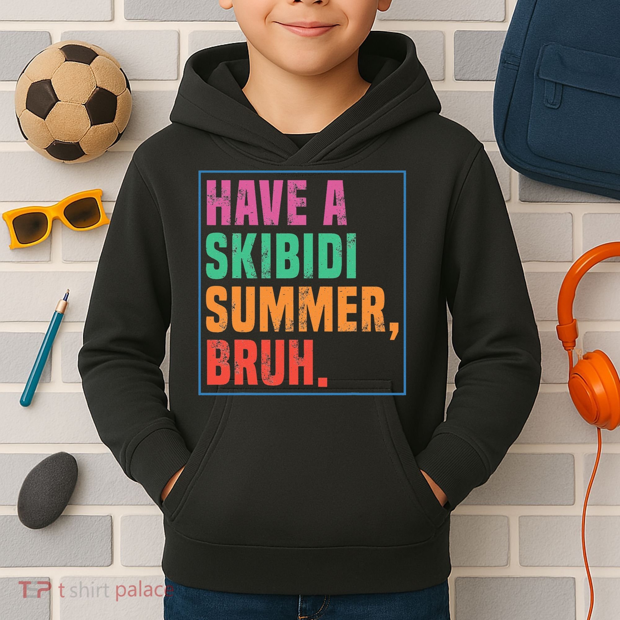 Have A Summer Bruh Teacher Last Day Of School Kids Hoodie