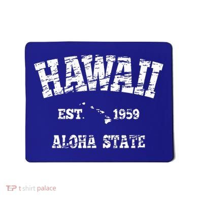 Hawaiian Aloha State Vintage Hawaiian Islands  Mousepad