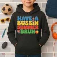 Have A Summer Bruh Funny Teacher Last Day Of School Kids Hoodie thumb 2