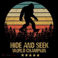 Hide And Seek World Champion Sasquatch Flexfit Unipanel Trucker Cap thumb 2