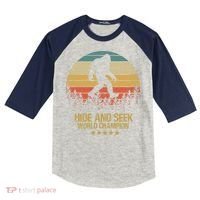 Hide And Seek World Champion Sasquatch Kids Colorblock Raglan Jersey thumb 0