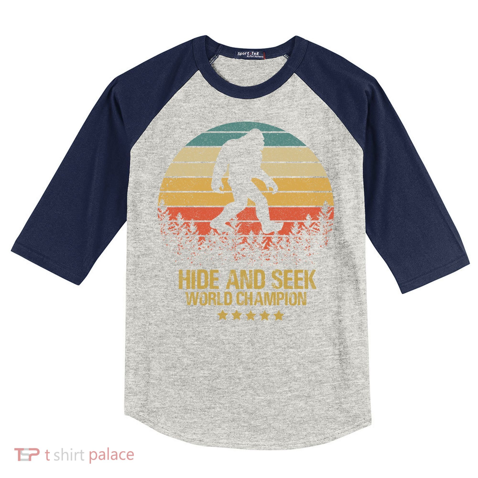Hide And Seek World Champion Sasquatch Kids Colorblock Raglan Jersey
