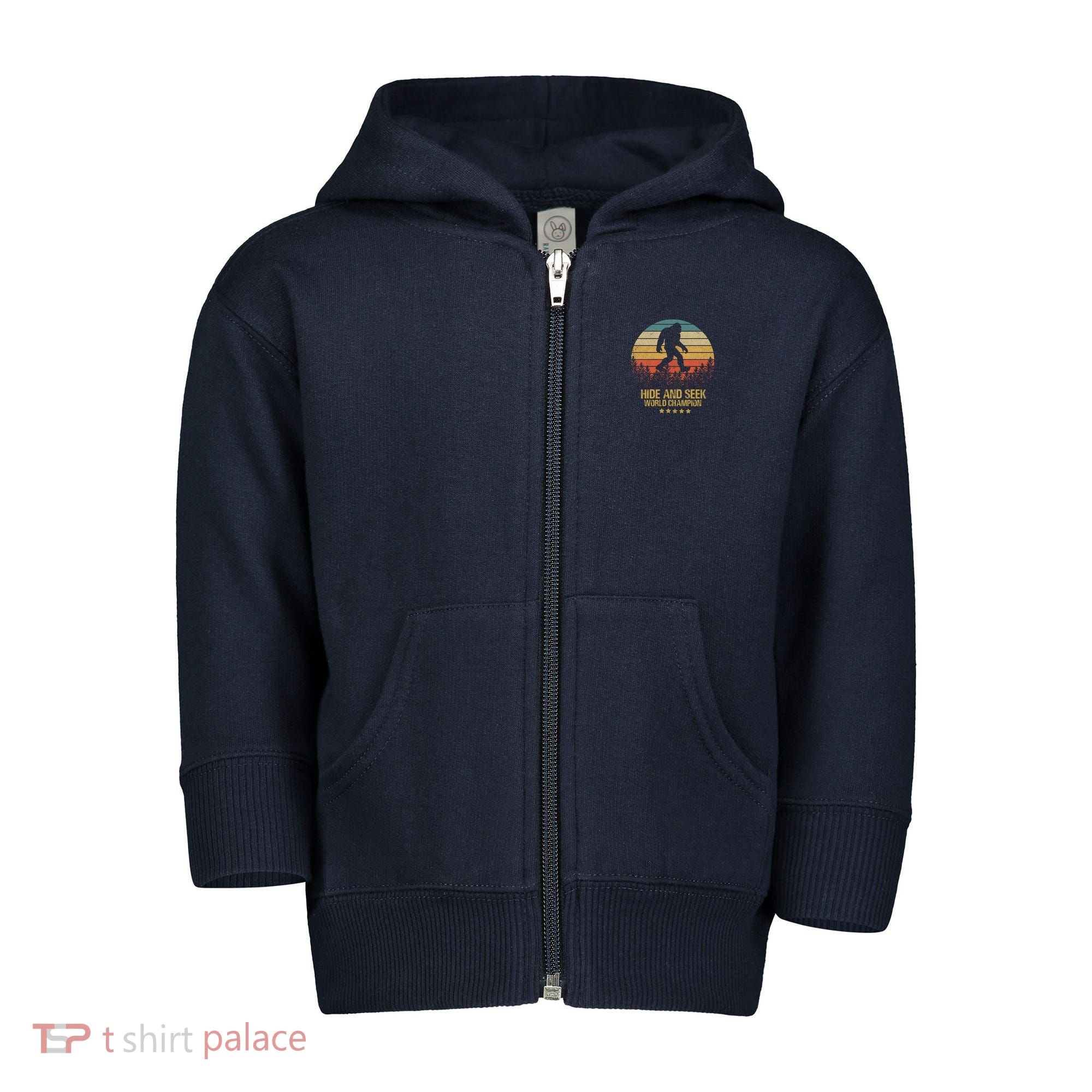 Hide And Seek World Champion Sasquatch Toddler Zip Fleece Hoodie