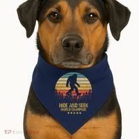 Hide And Seek World Champion Sasquatch USA-Made Doggie Bandana thumb 1