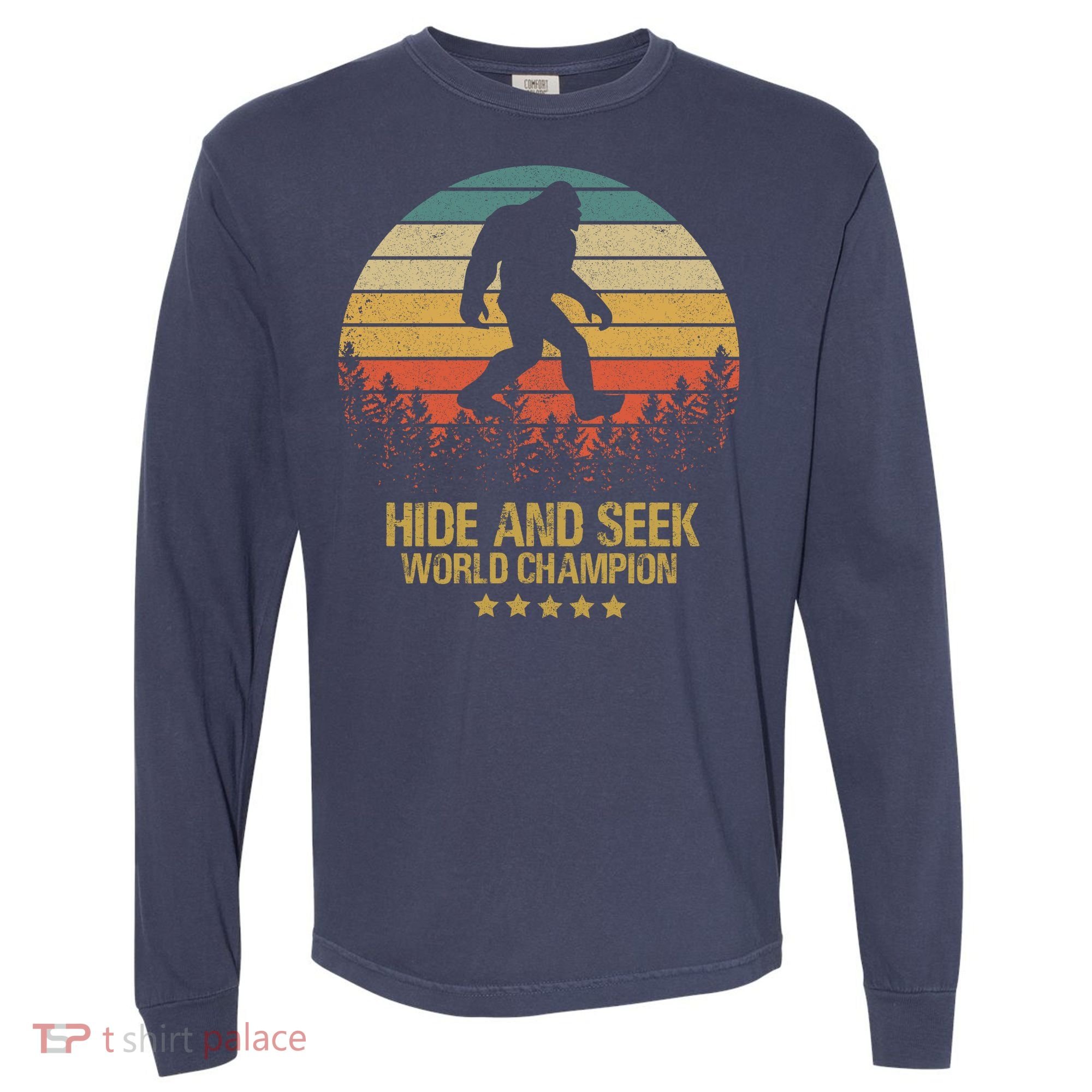 Hide And Seek World Champion Sasquatch Comfort Colors Heavyweight Long Sleeve T-Shirt