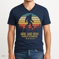 Hide And Seek World Champion Sasquatch V-Neck T-Shirt thumb 2