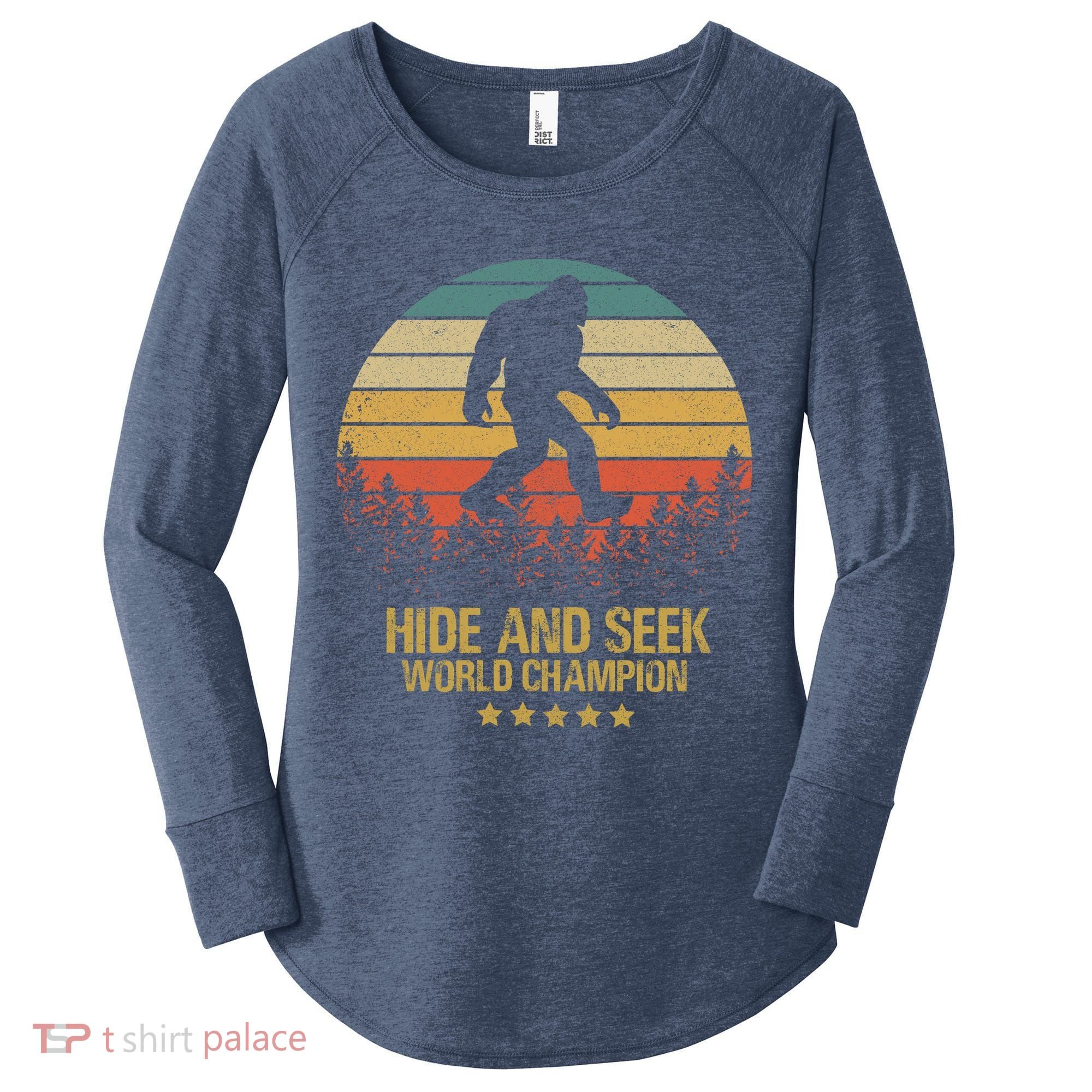 Hide And Seek World Champion Sasquatch Women's Perfect Tri Tunic Long Sleeve Shirt