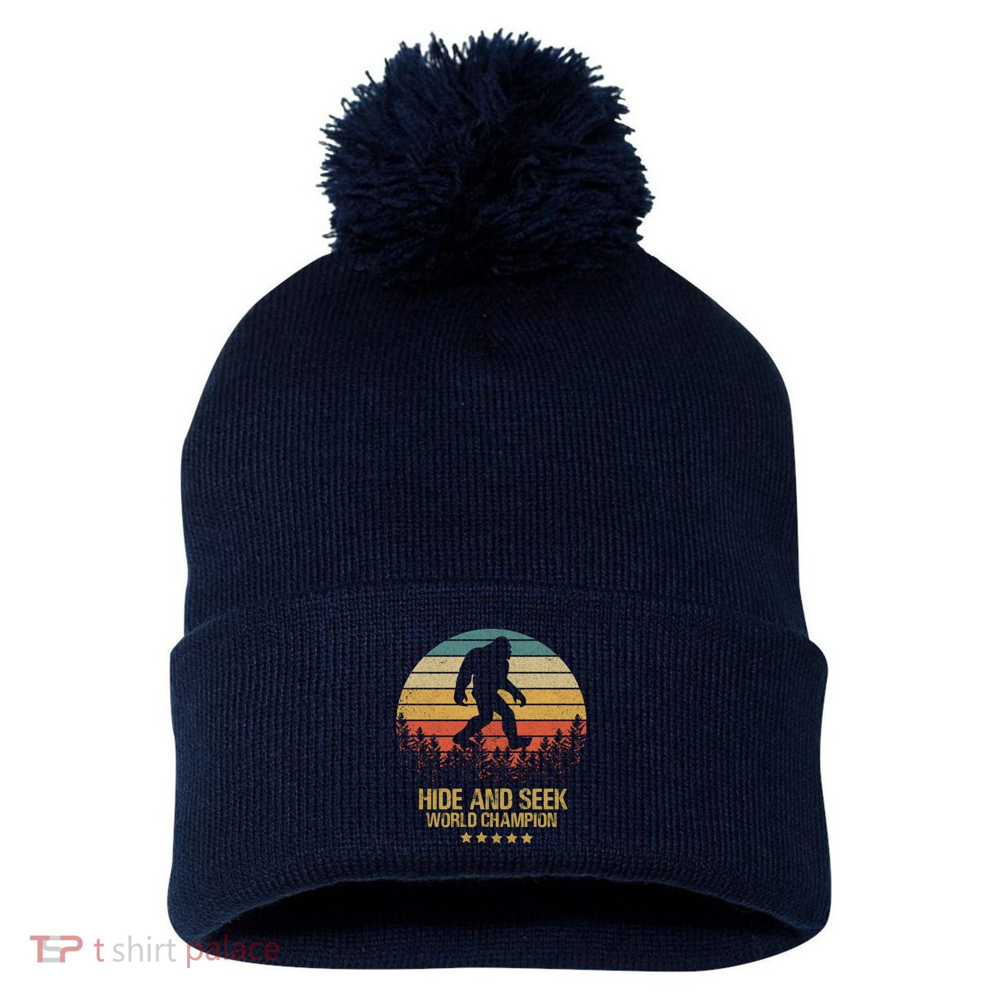 Hide And Seek World Champion Sasquatch Pom Pom 12in Knit Beanie