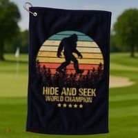 Hide And Seek World Champion Sasquatch Golf Towel thumb 1