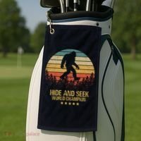 Hide And Seek World Champion Sasquatch Golf Towel thumb 2