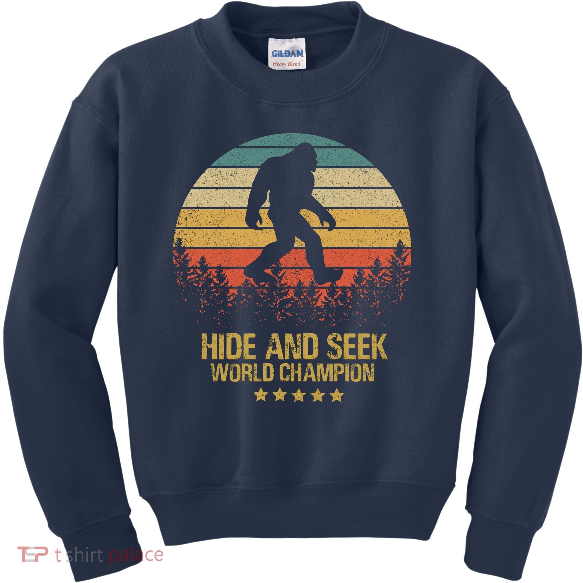 Hide And Seek World Champion Sasquatch Kids Sweatshirt