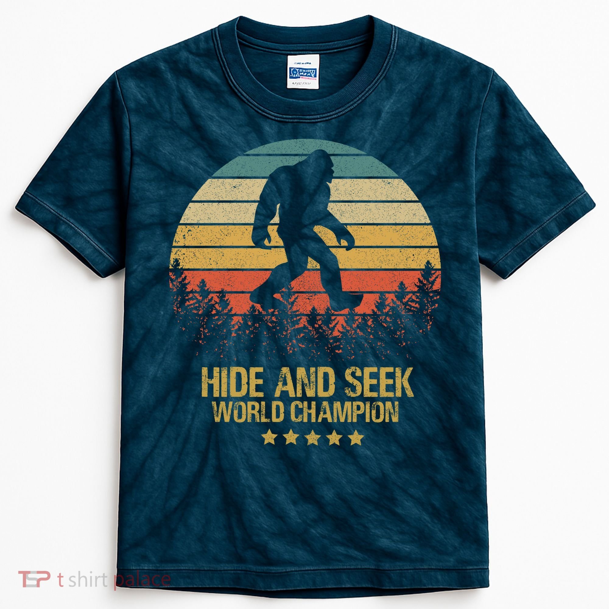 Hide And Seek World Champion Sasquatch Kids Tie-Dye T-Shirt