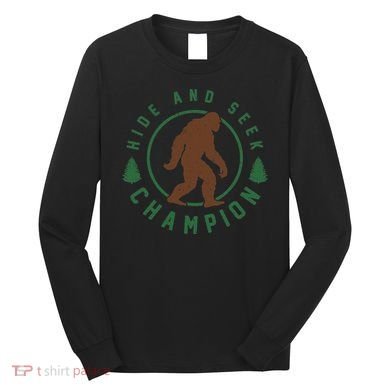 Hide And Seek Champion Sasquatch Big Foot Long Sleeve Shirt