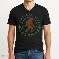 Hide And Seek Champion Sasquatch Big Foot V-Neck T-Shirt thumb 2