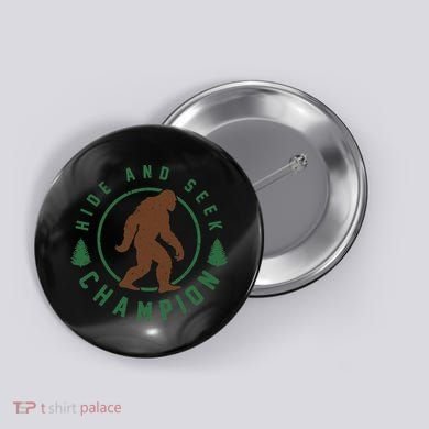 Hide And Seek Champion Sasquatch Big Foot Button
