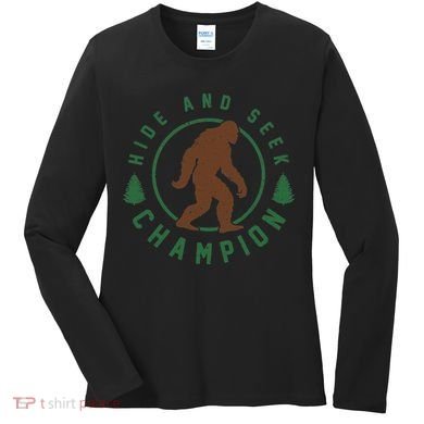 Hide And Seek Champion Sasquatch Big Foot Women's Long Sleeve Shirt