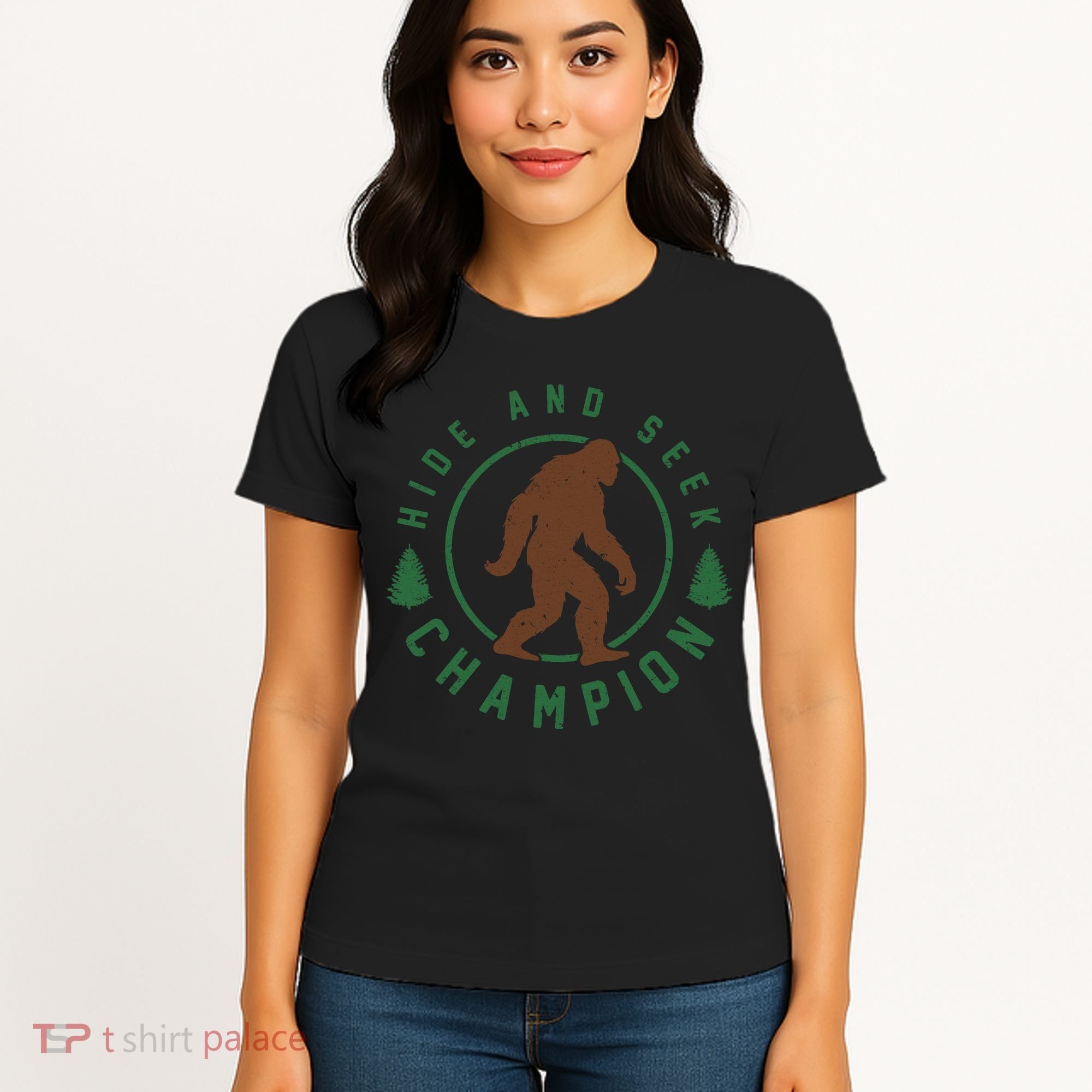 Hide And Seek Champion Sasquatch Big Foot Women's T-Shirt