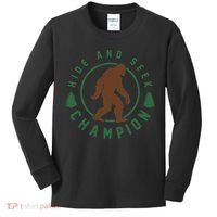 Hide And Seek Champion Sasquatch Big Foot Kids Long Sleeve Shirt thumb 0