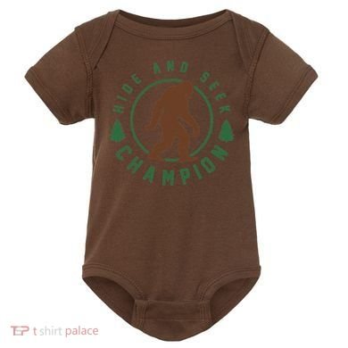 Hide And Seek Champion Sasquatch Big Foot Baby Bodysuit