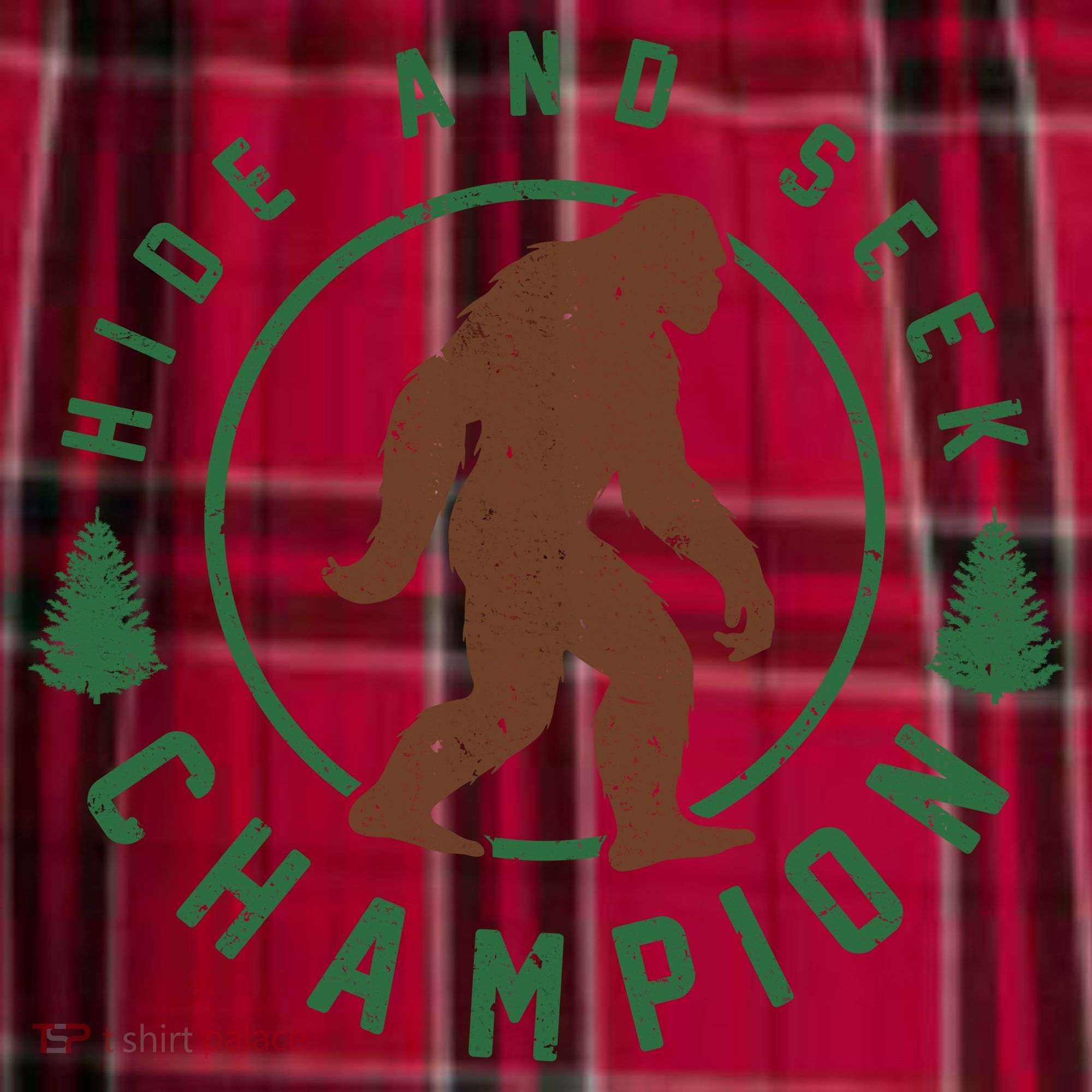 Hide And Seek Champion Sasquatch Big Foot Women's Flannel Plaid Pajama Pants