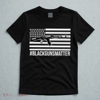 Hashtag Black Guns Matter #blackgunsmatter USA Flag T-Shirt thumb 5