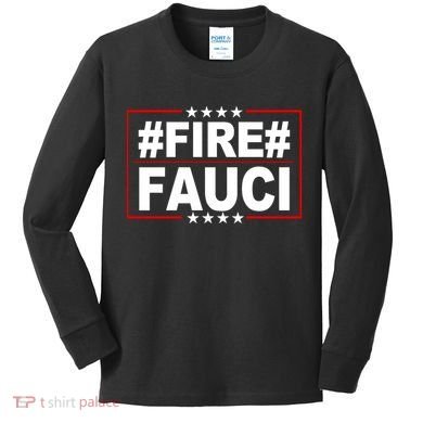 Hashtag Fire Fauci  Kids Long Sleeve Shirt